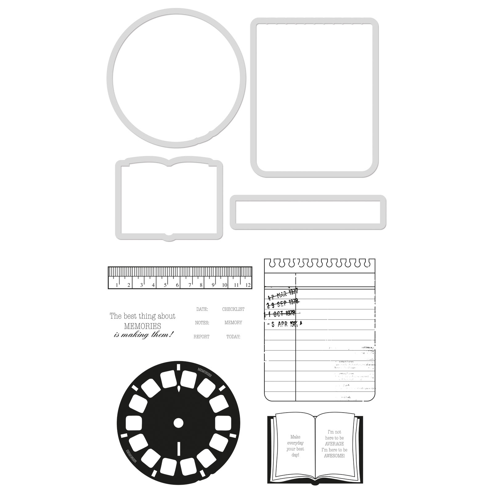 Kaisercraft • Decorative die & stamp noted