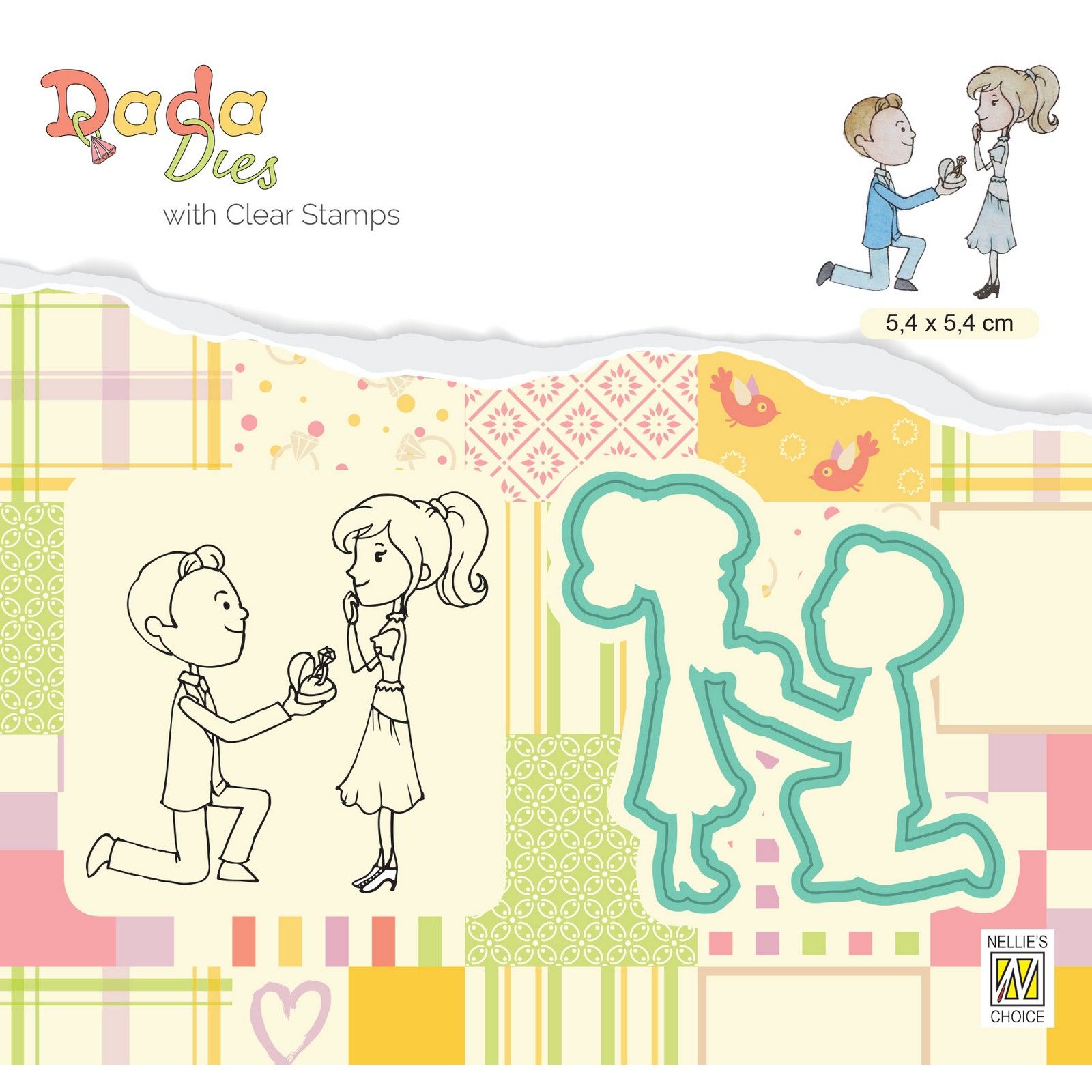 Nellie's Choice • Cutting Die & Clear Stamp Proposta di Matrimonio
