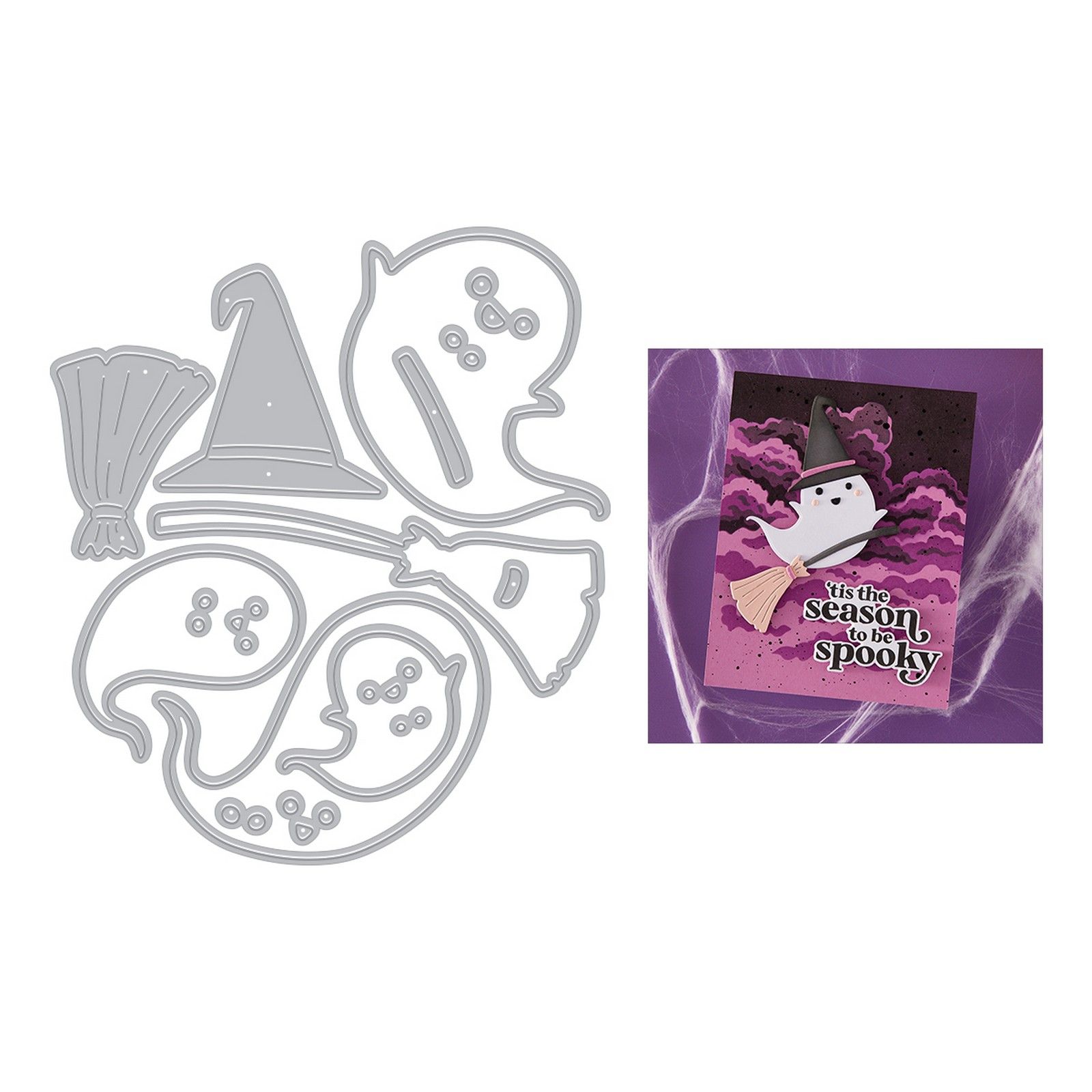 Hero Arts • Fustelle da Taglio Etched Boo to You Halloween 6,2x4,6cm 17pz