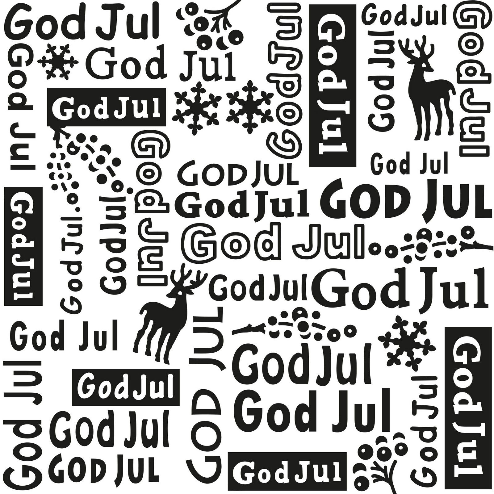 Nellie's Choice • 3D Embossing Folder Background Text God Jul 15x15cm