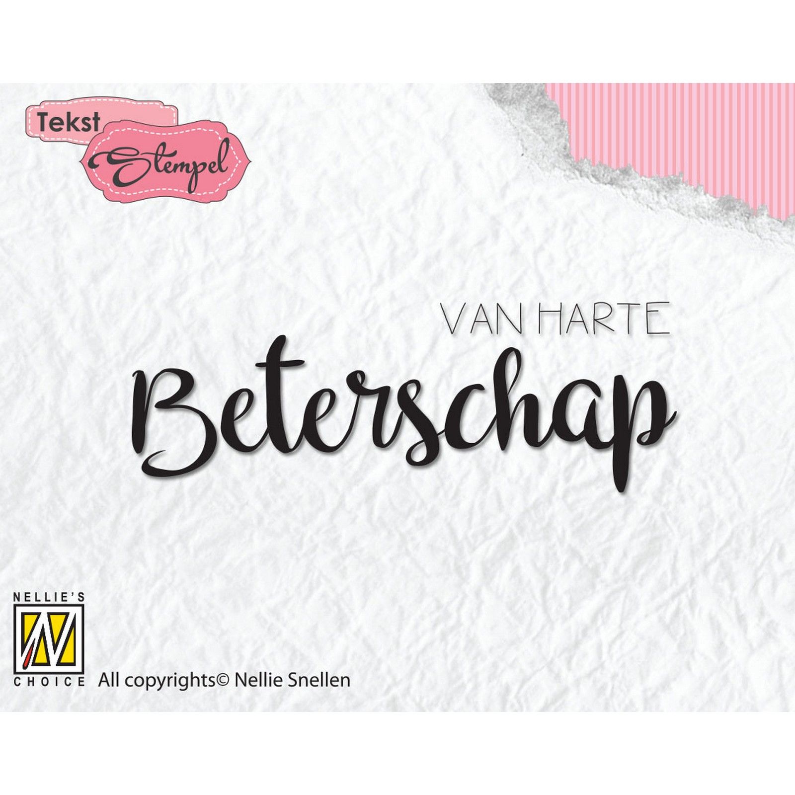 Nellie's Choice • Clear Stamps Dutch Texts Van Harte Beterschap