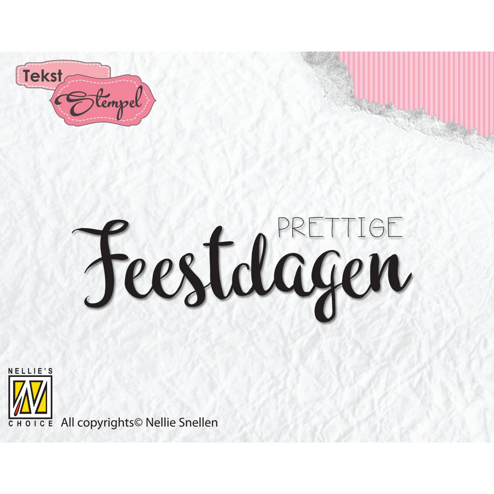 Nellie's Choice • Clear Stempel Nederlands Prettige Feestdagen