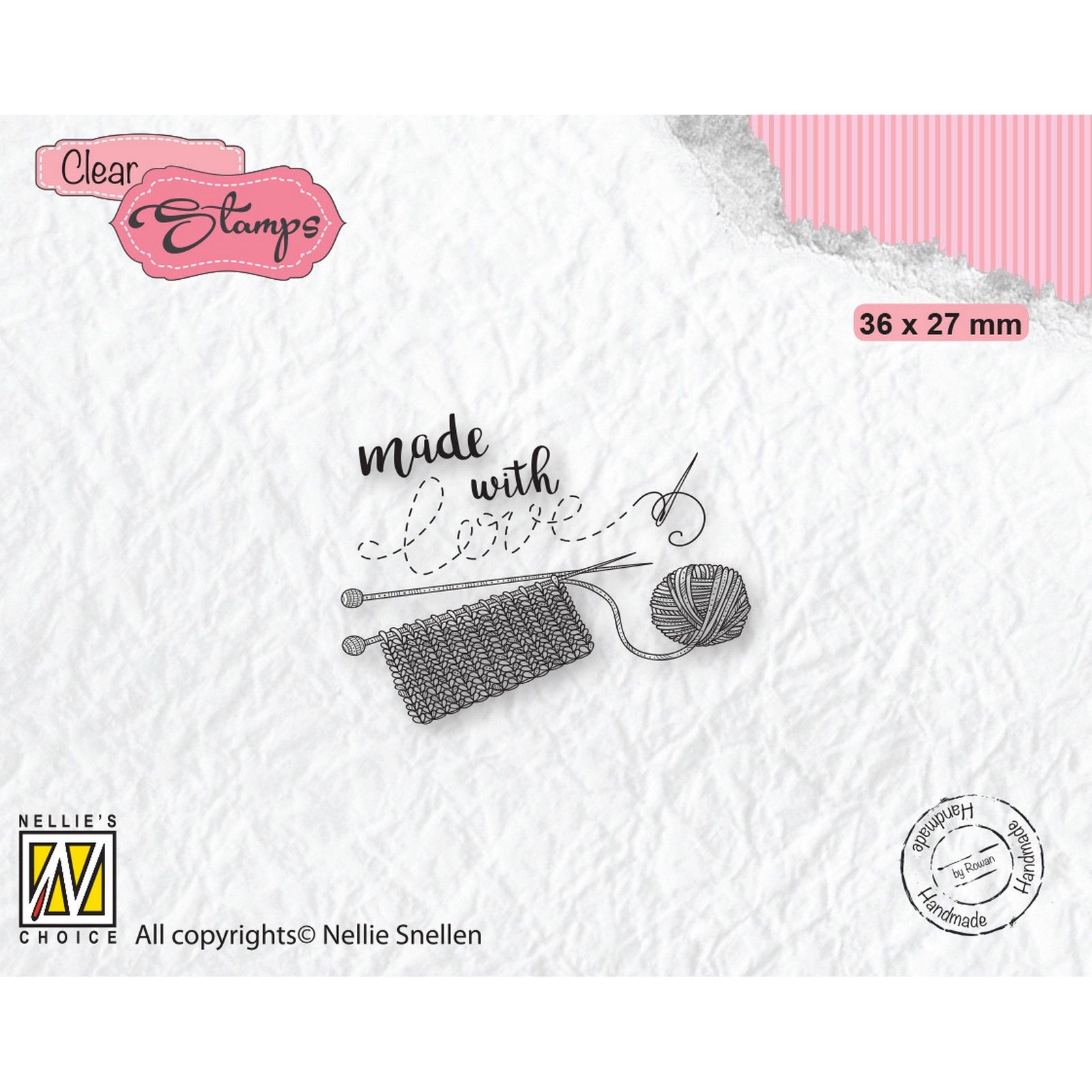 Nellie's Choice • Clear Stempel Nederlands Made with Love-2