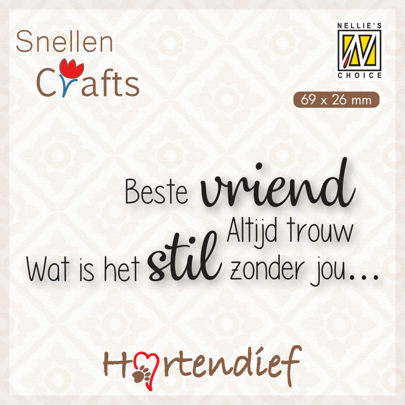 Nellie's Choice • Dutch Texts Clear Stamps Pets Condolences Hartedief Series Beste Vriend Altijd Trouw, Wat Is Het….