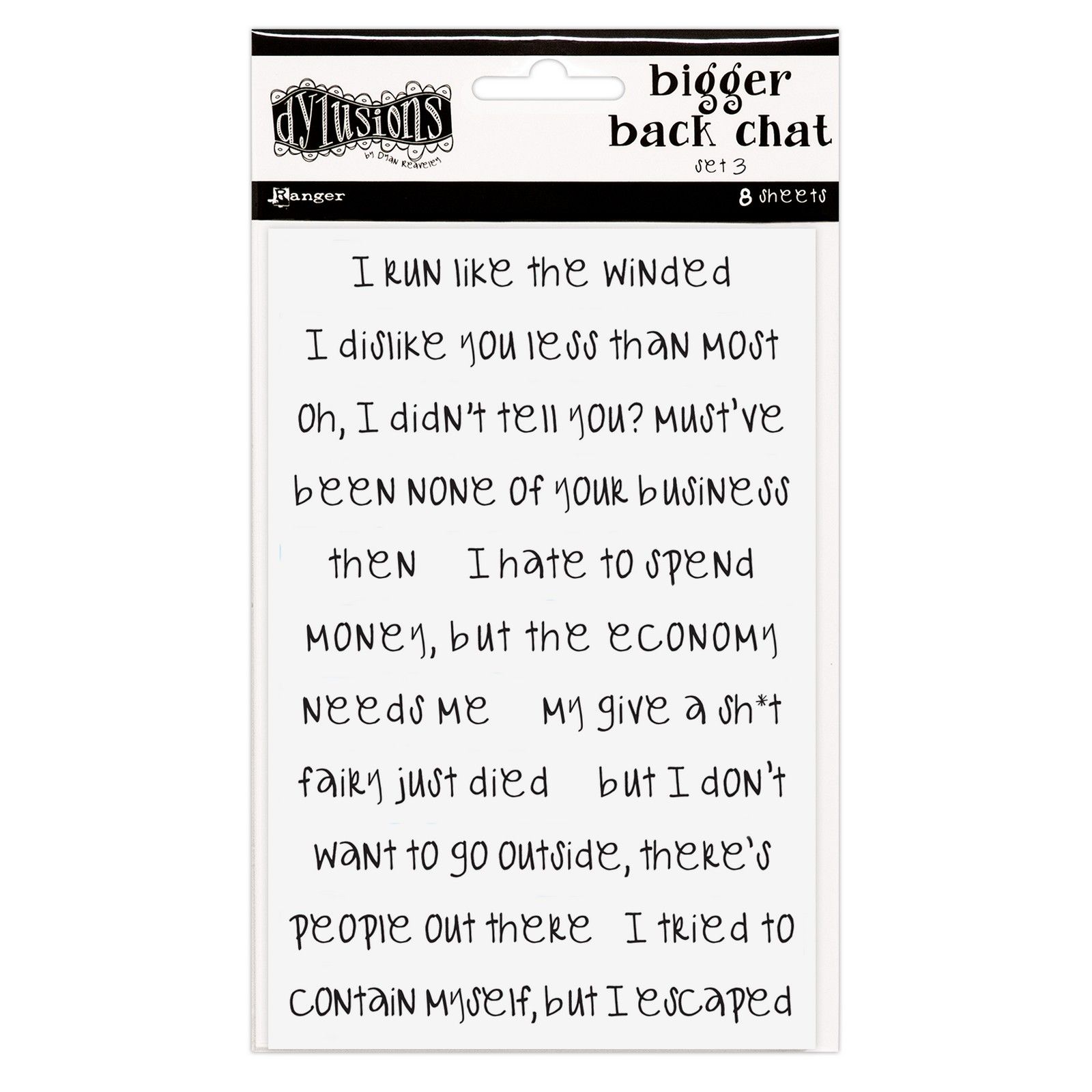 Ranger • Dylusions Bigger Back Chat White Set 3