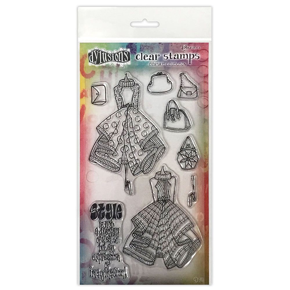 Ranger • Dylusions Couture Clear Stamps Ladies Who Lunch Duo