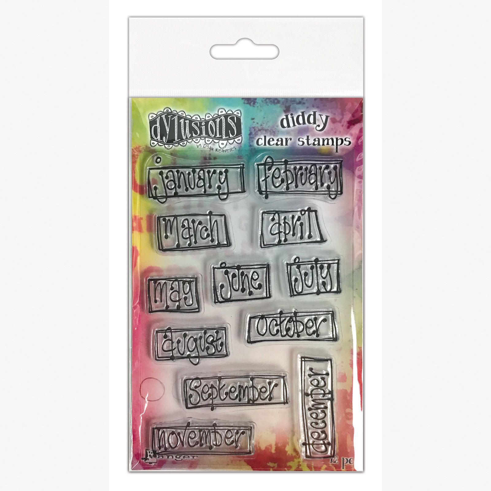 Ranger • Dylusions Diddy Clear Stamps Boxed Monthly