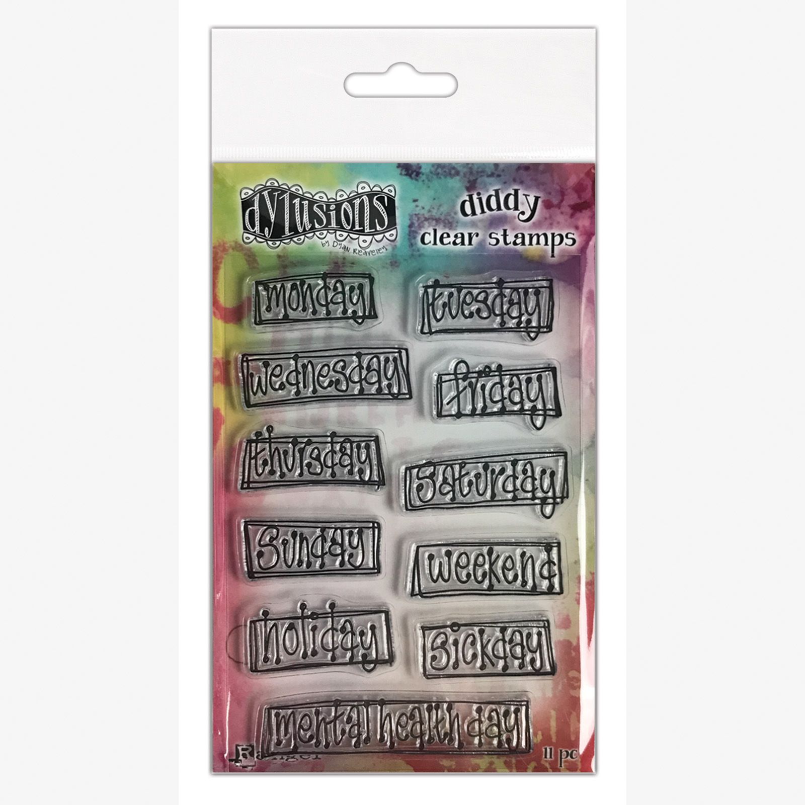 Ranger • Dylusions Diddy Clear Stamps Ooh, What a day!