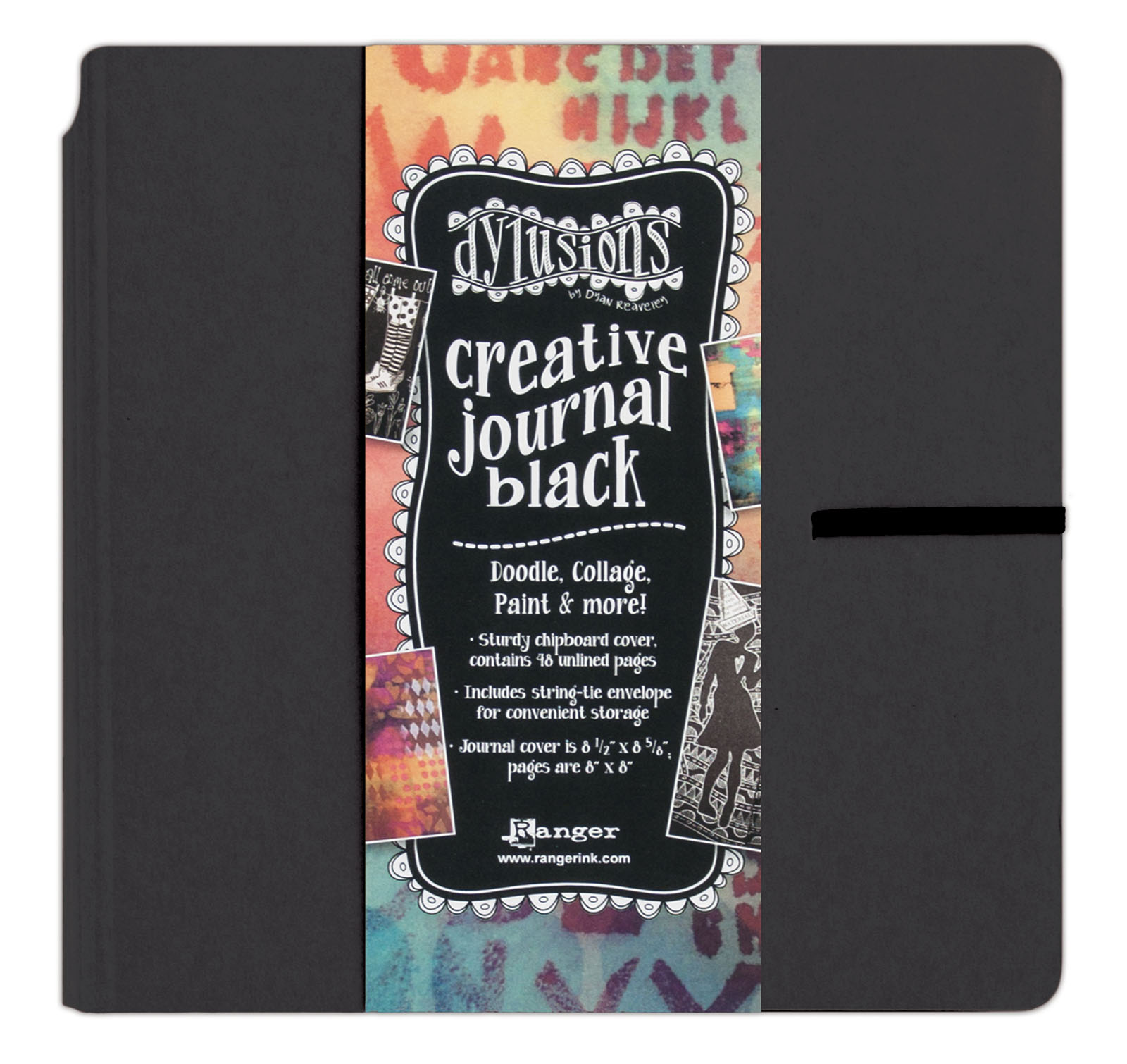 Ranger • Dylusions Creative Journal Square 22x23cm Black