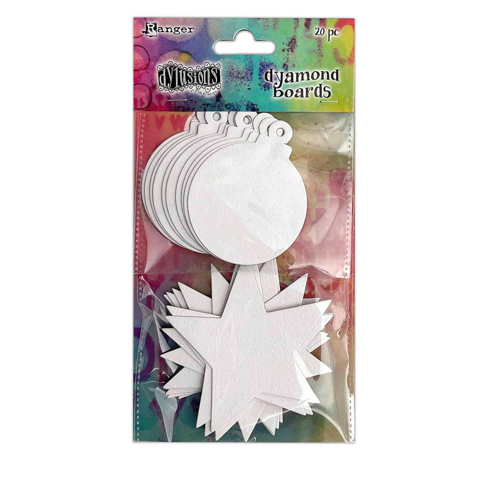 Ranger • Dylusions Dyamond Boards Small Baubles & Stars 20pcs