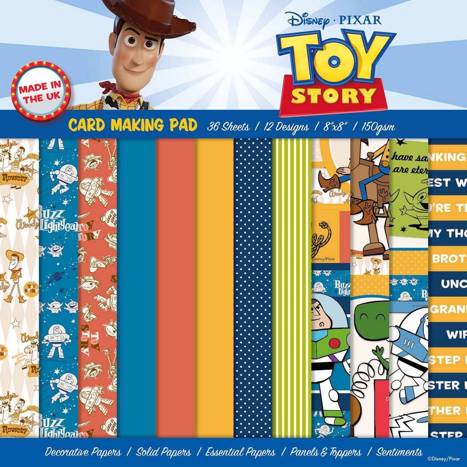 Creative Expressions • Card Making Pad Toy Story