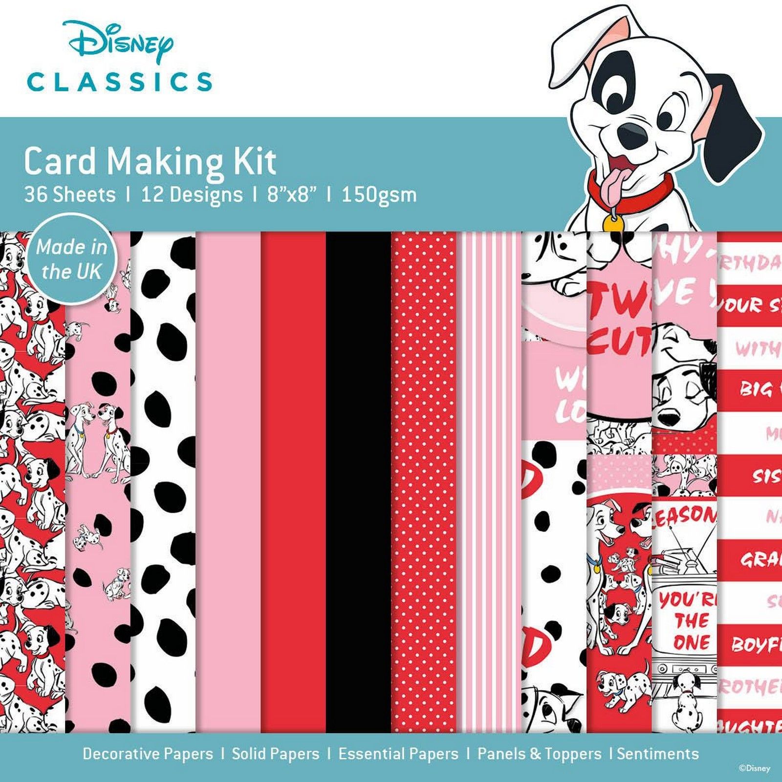 Creative Expressions • Card Making Pad 101 Dalmatians
