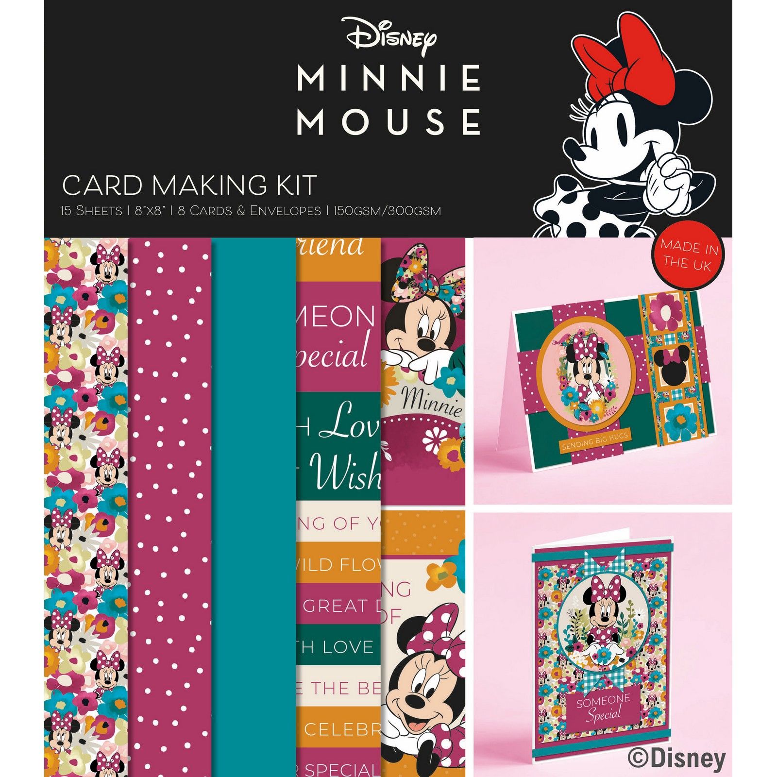 Creative Expressions • Mickey & Minnie Small Card 8x8 Kit