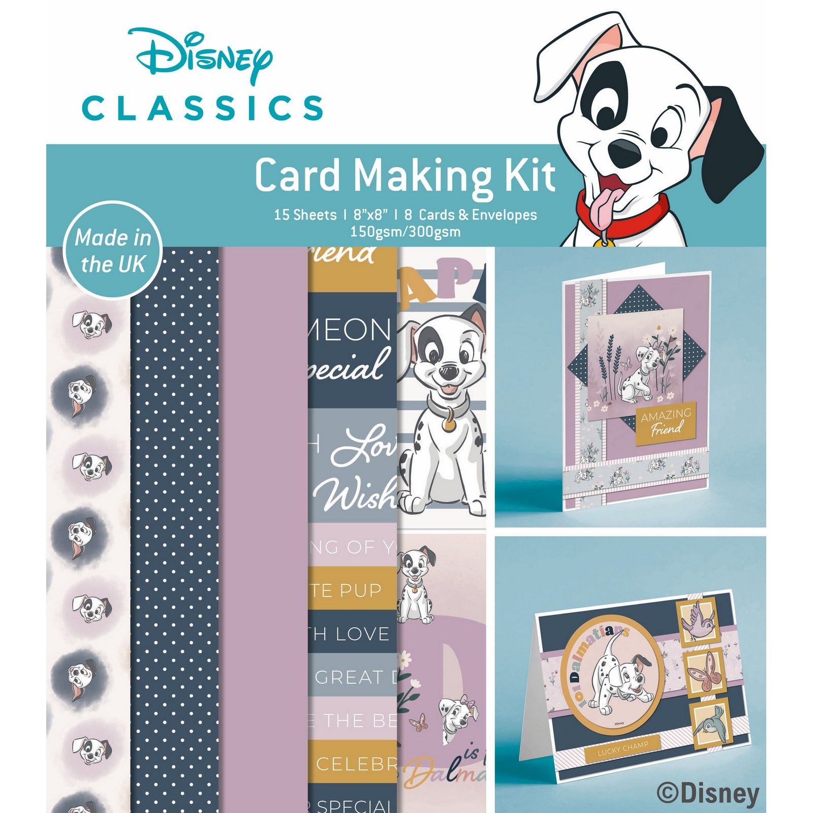 Creative Expressions • 101 Dalmatians Small Card 8x8 Kit