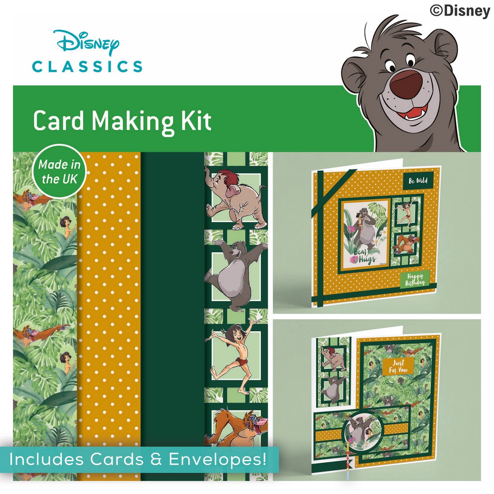 Creative Expressions • The Jungle Book Mini Card Kit 15,24x15,24cm