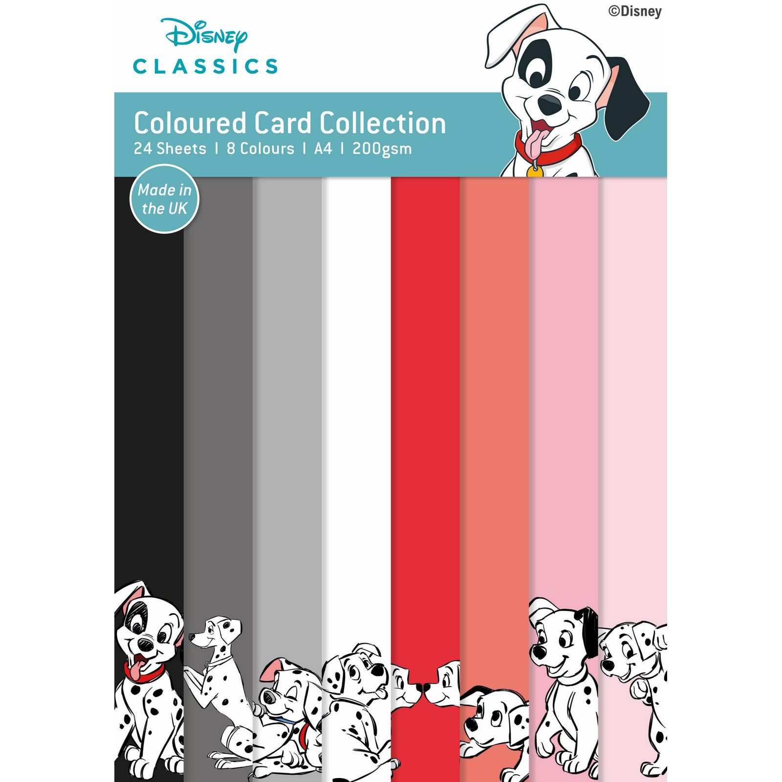 Creative Expressions • 101 Dalmatians Coloured Card pack