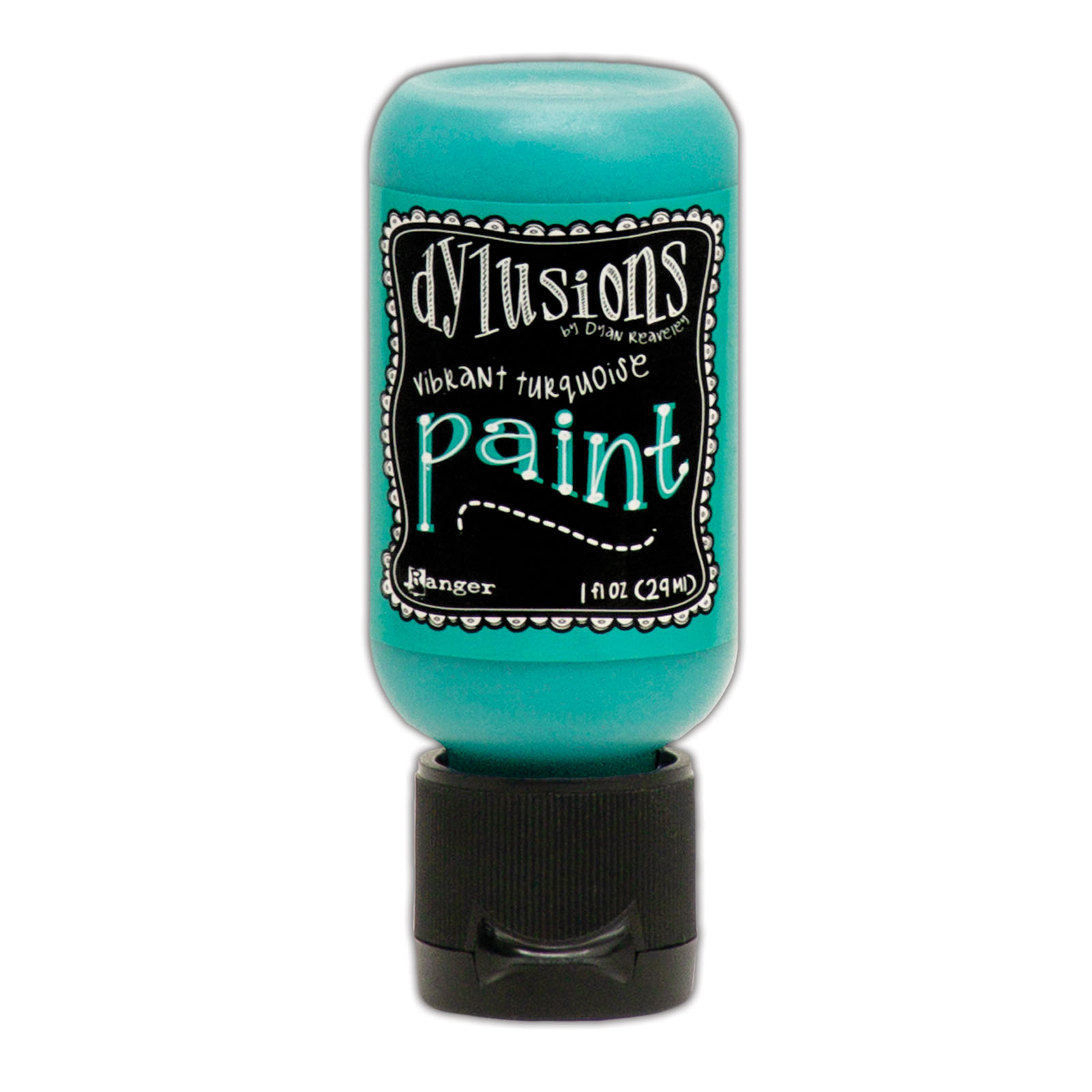 Ranger • Dylusions Paint Flip Cap Bottle Vibrant Turquoise 29ml