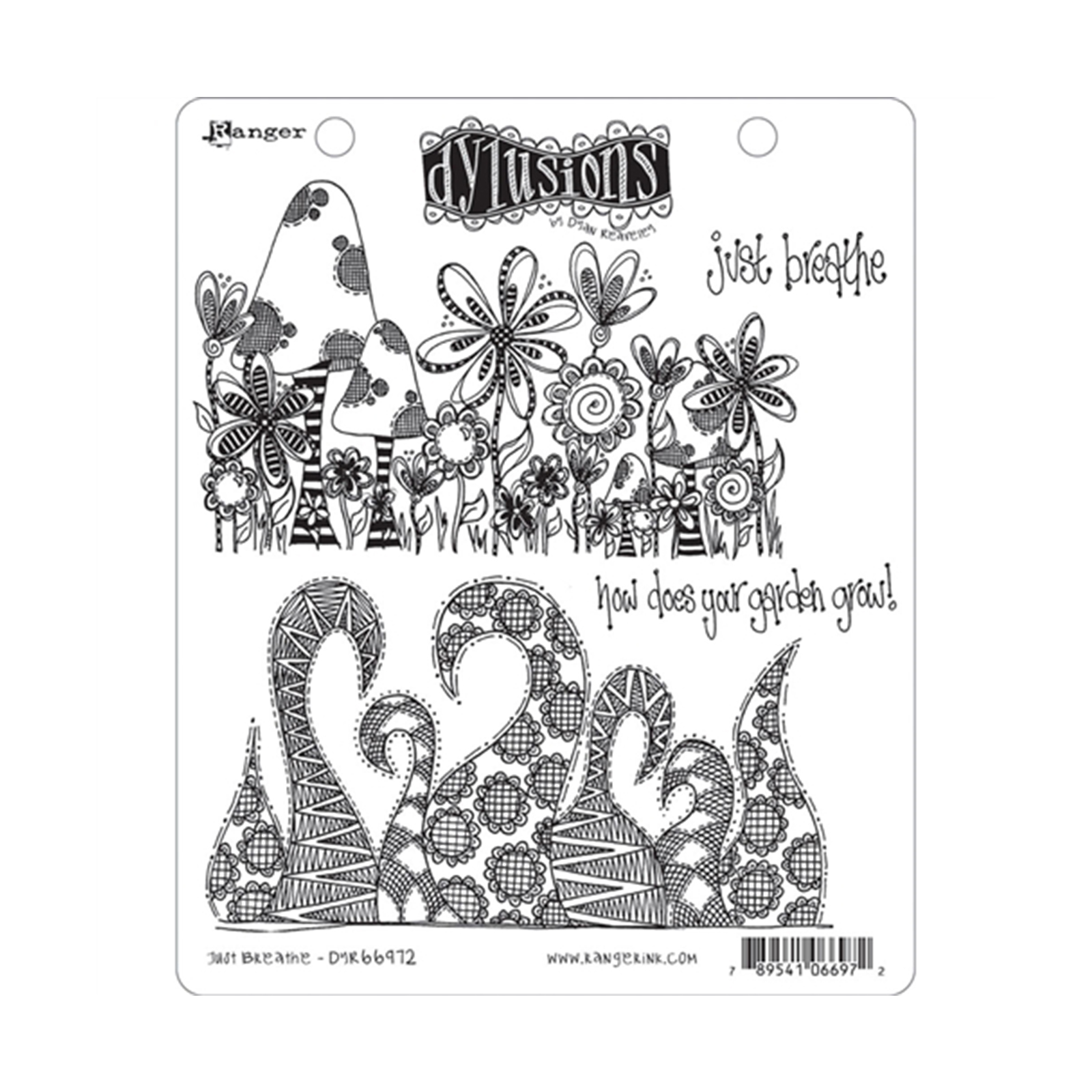 Ranger • Dylusions cling stamp Breathe