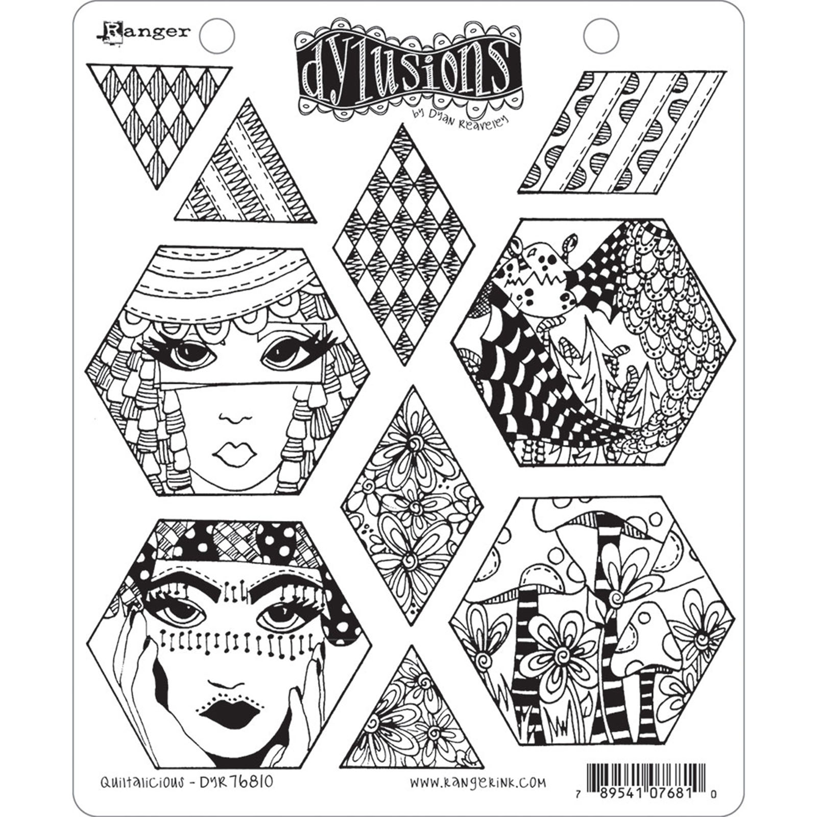 Ranger • Dylusions stamp quiltalicious