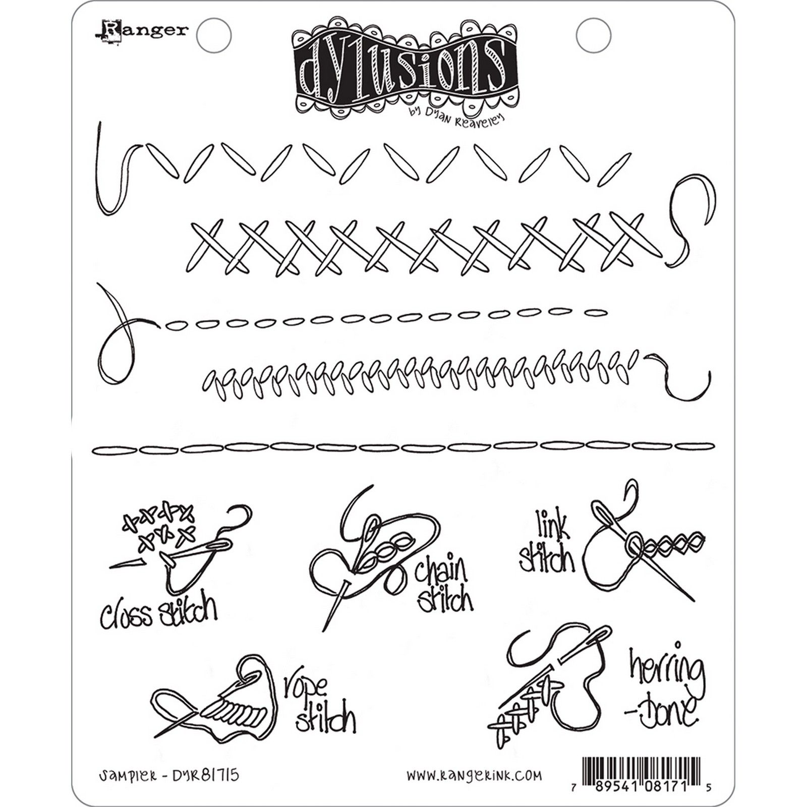 Ranger • Dylusions Cling Stamps Sampler