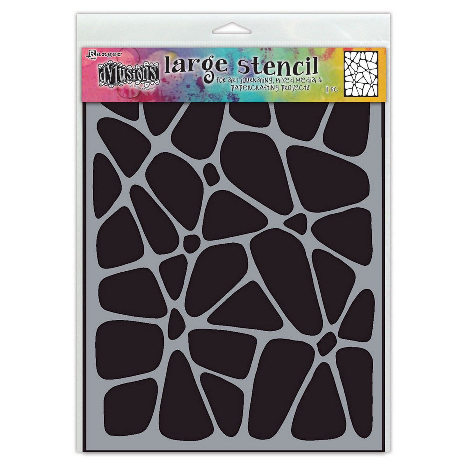 Ranger • Dyan Reaveley's Dylusions Stencil Collection Large Crazy Paving