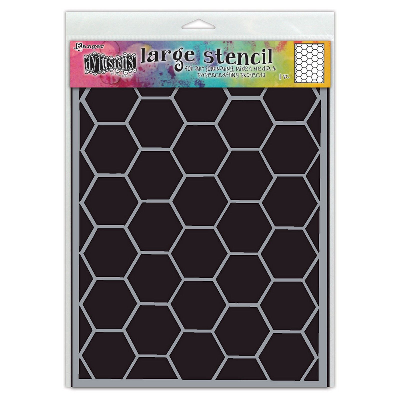 Ranger • Dylusions Stencils Large Hexicomb