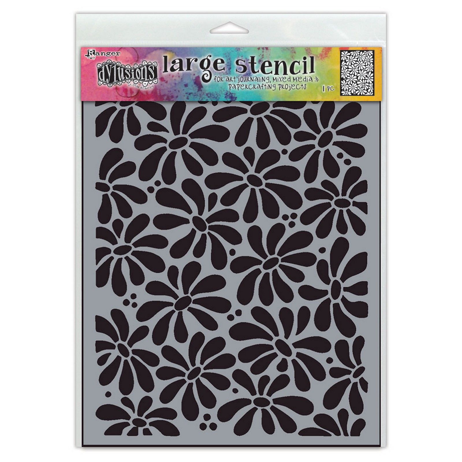 Ranger • Dylusions Dyamond Stencil Large Field of Daisies 