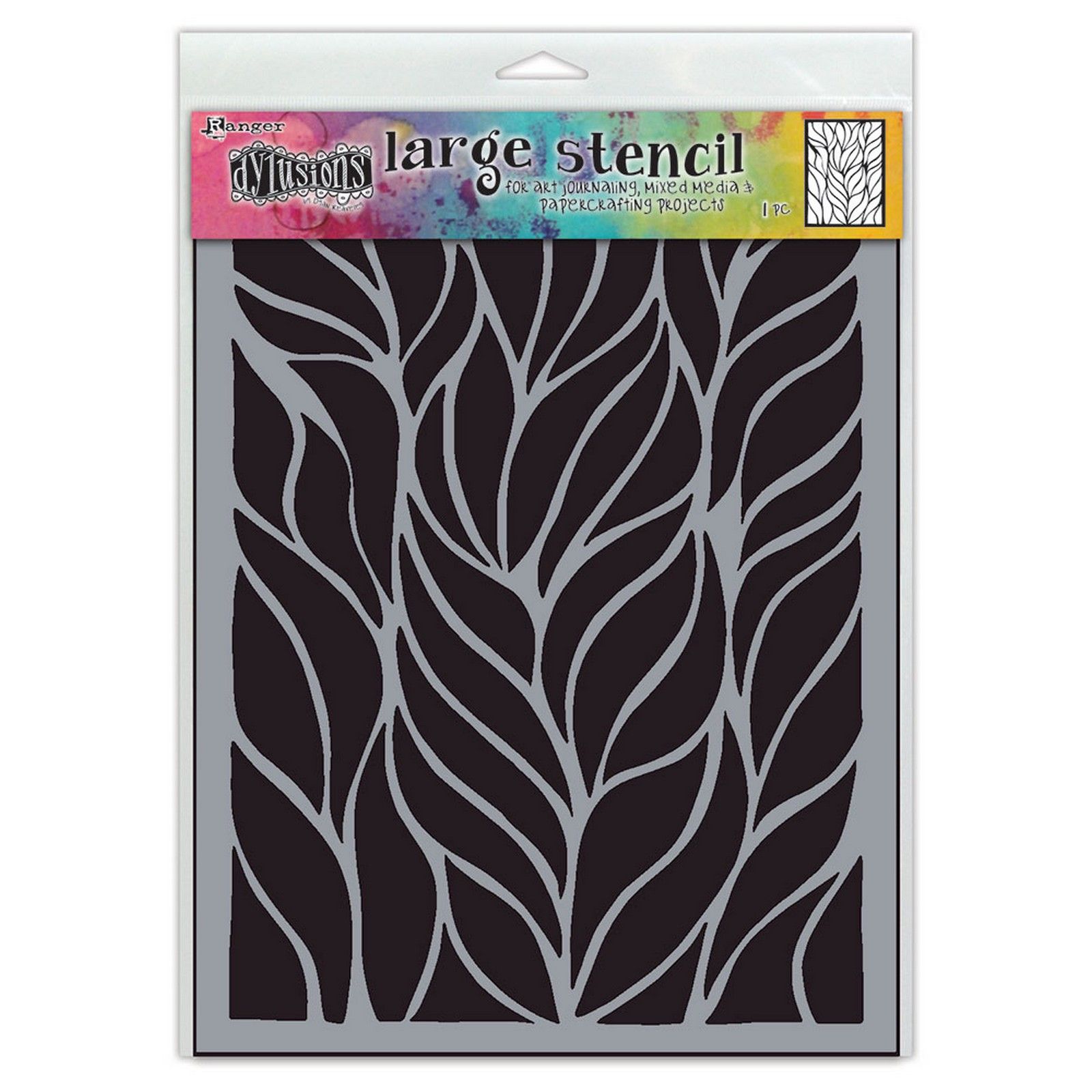 Ranger • Dylusions Dyamond Stencil Large Fronds of Fun