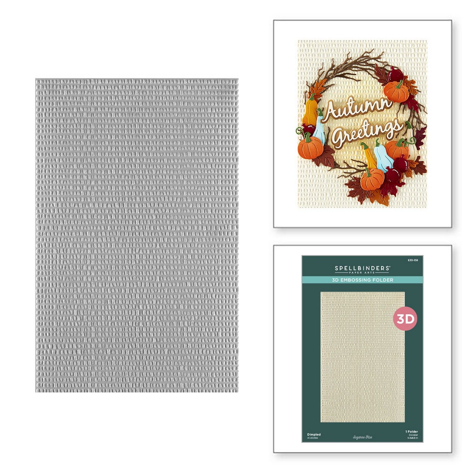 Spellbinders • 3D Embossing Folder Dimpled Texture 14x21,6cm