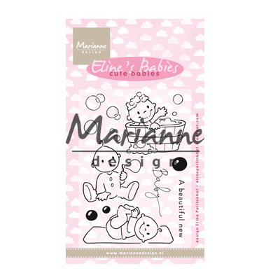 Marianne Design • Eline's Tampons transparent Cute babies