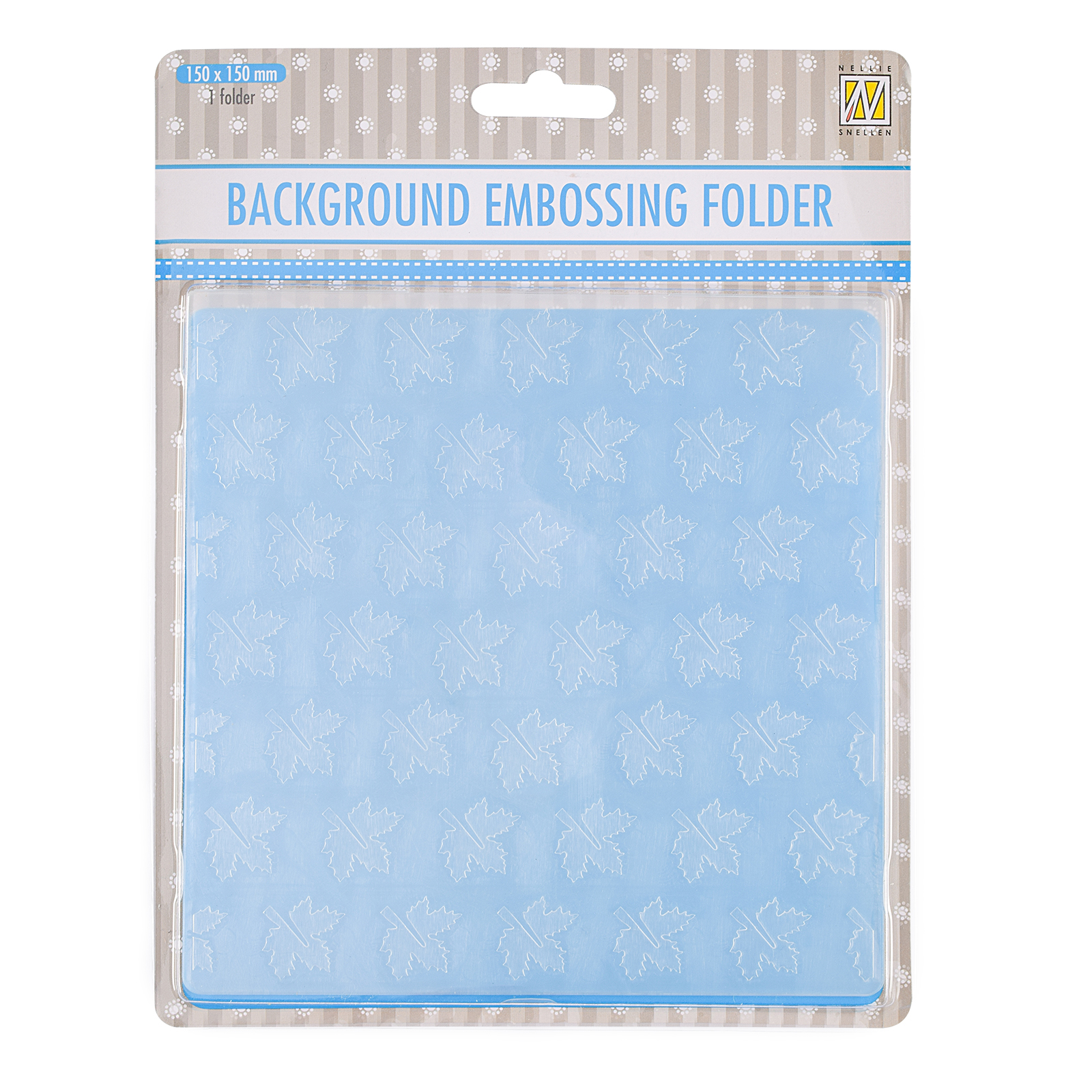 Nellie's Choice • 3D Prägefolder Hintergrund Herbstblätter 15x15cm