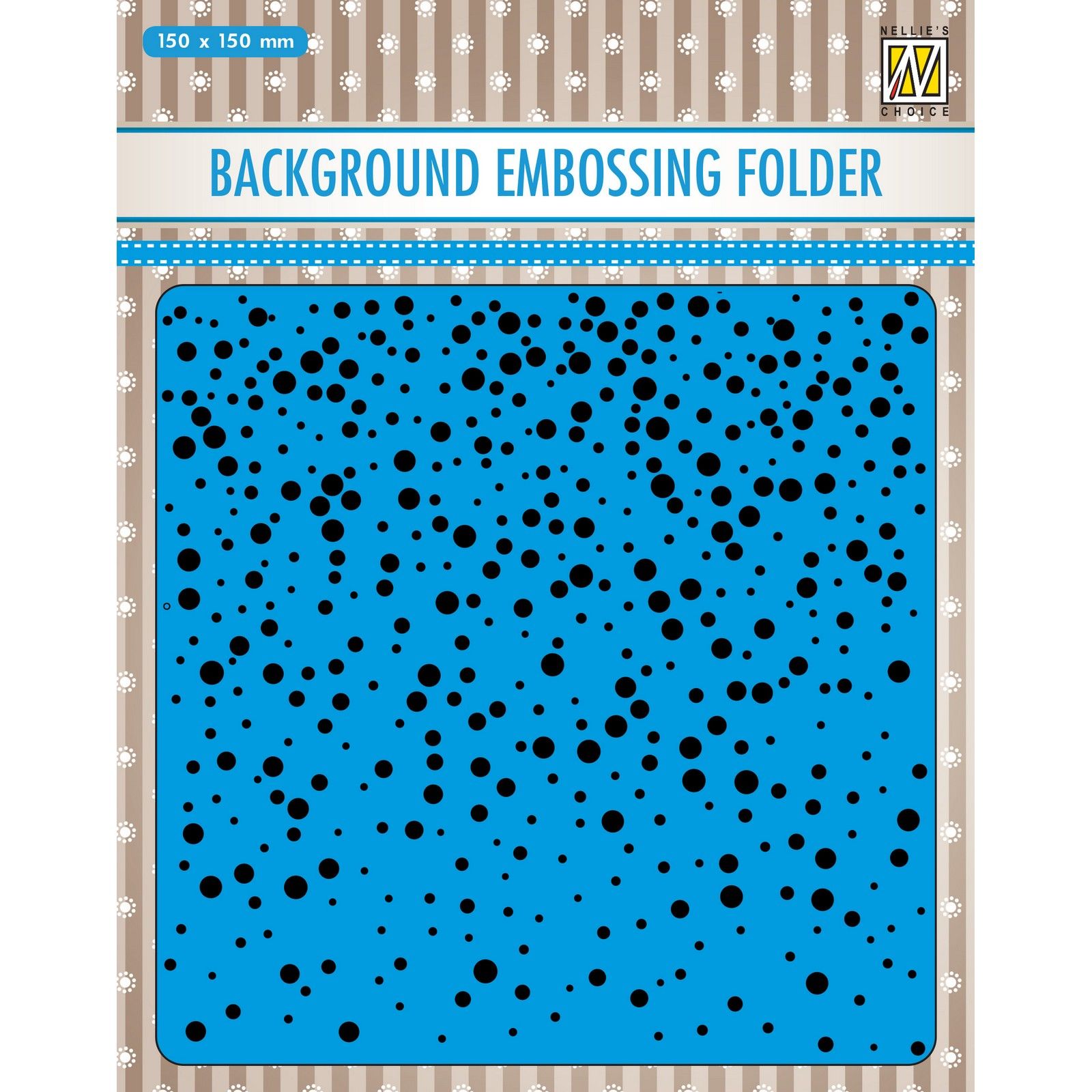 Nellie's Choice • 3D Embossing Folder Achtergrond Sneeuw 15x15cm