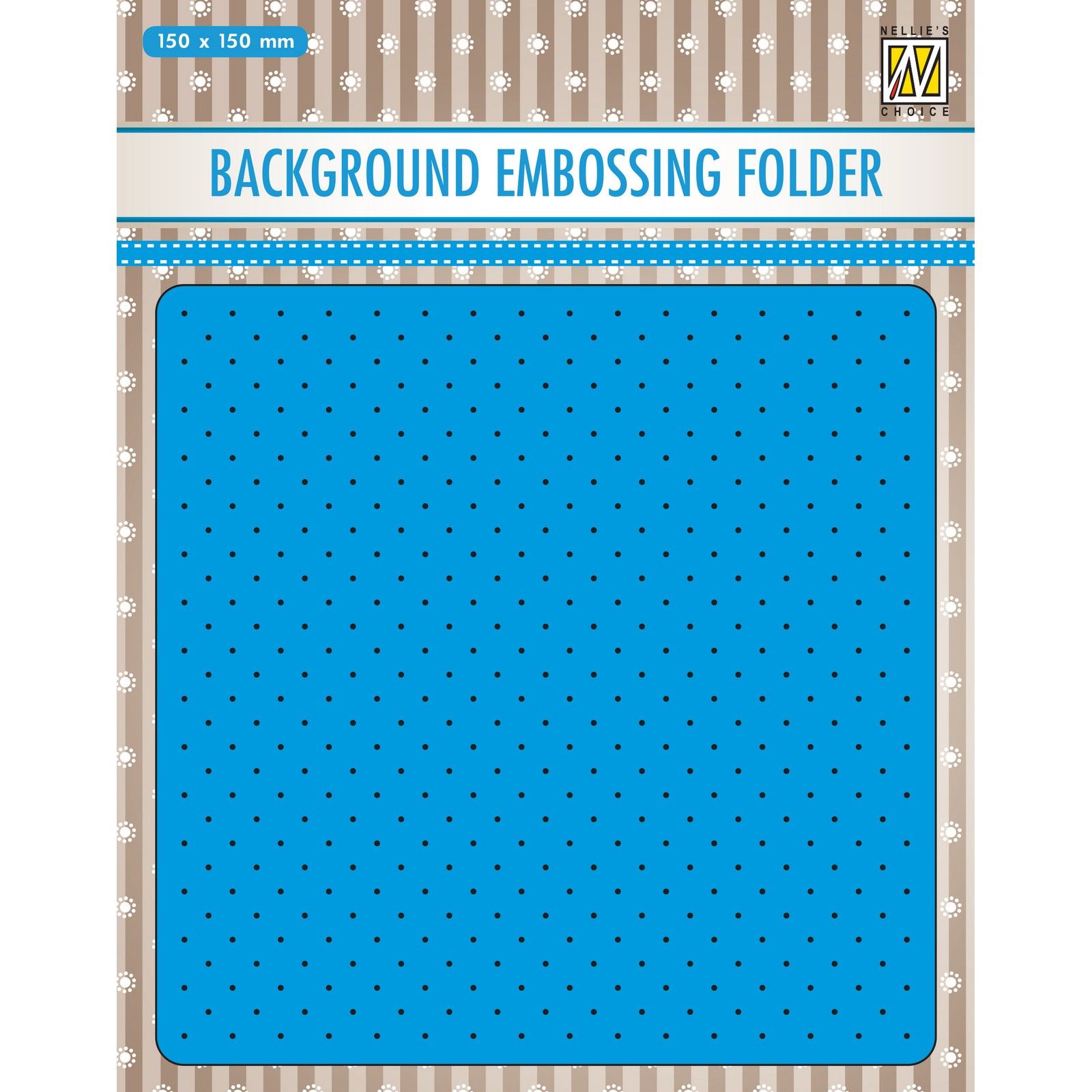 Nellie's Choice • 3D Embossing Folder Background Small Dots 5.9x5.9"