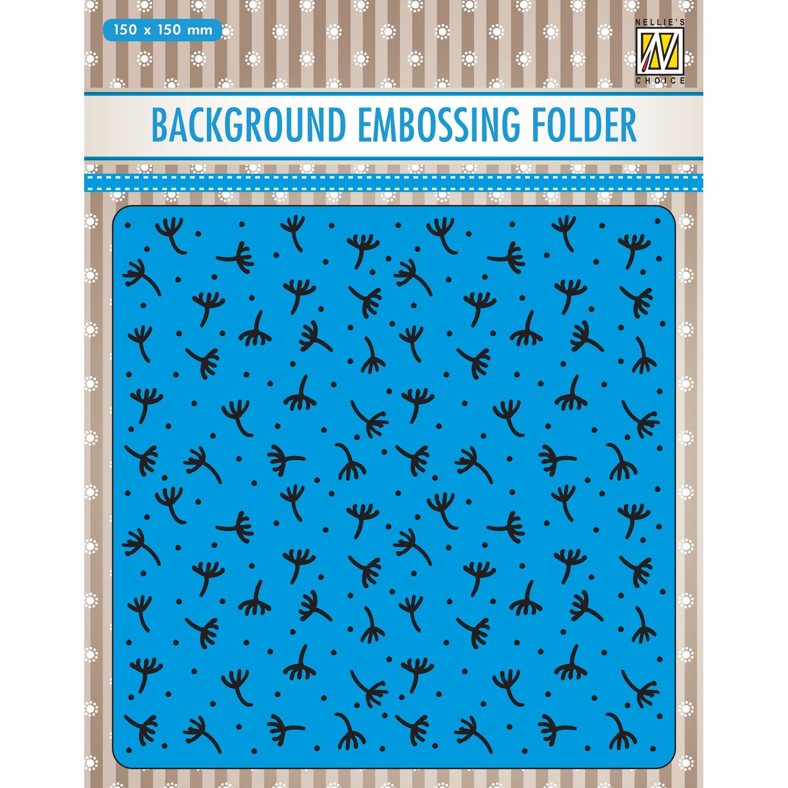 Nellie's Choice • Background Embossing Folders 150x150mm Fluff