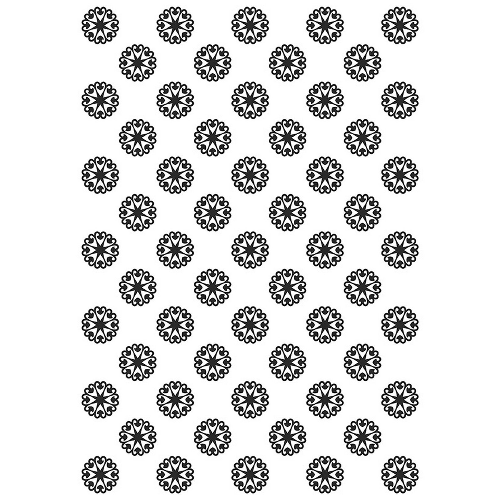 Nellie's Choice • 3D Prägefolder Hintergrund Schneeflocken A4-Format