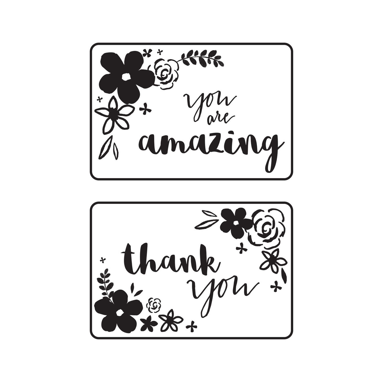 Kaisercraft • Embossing folder mini floral card fronts
