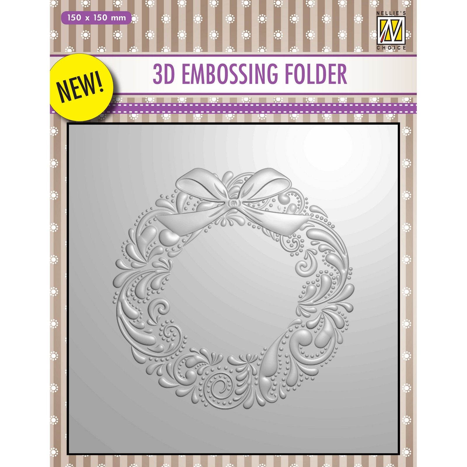Nellie's Choice Small Rubber Embossing Mat A5 for PressBoy Clear