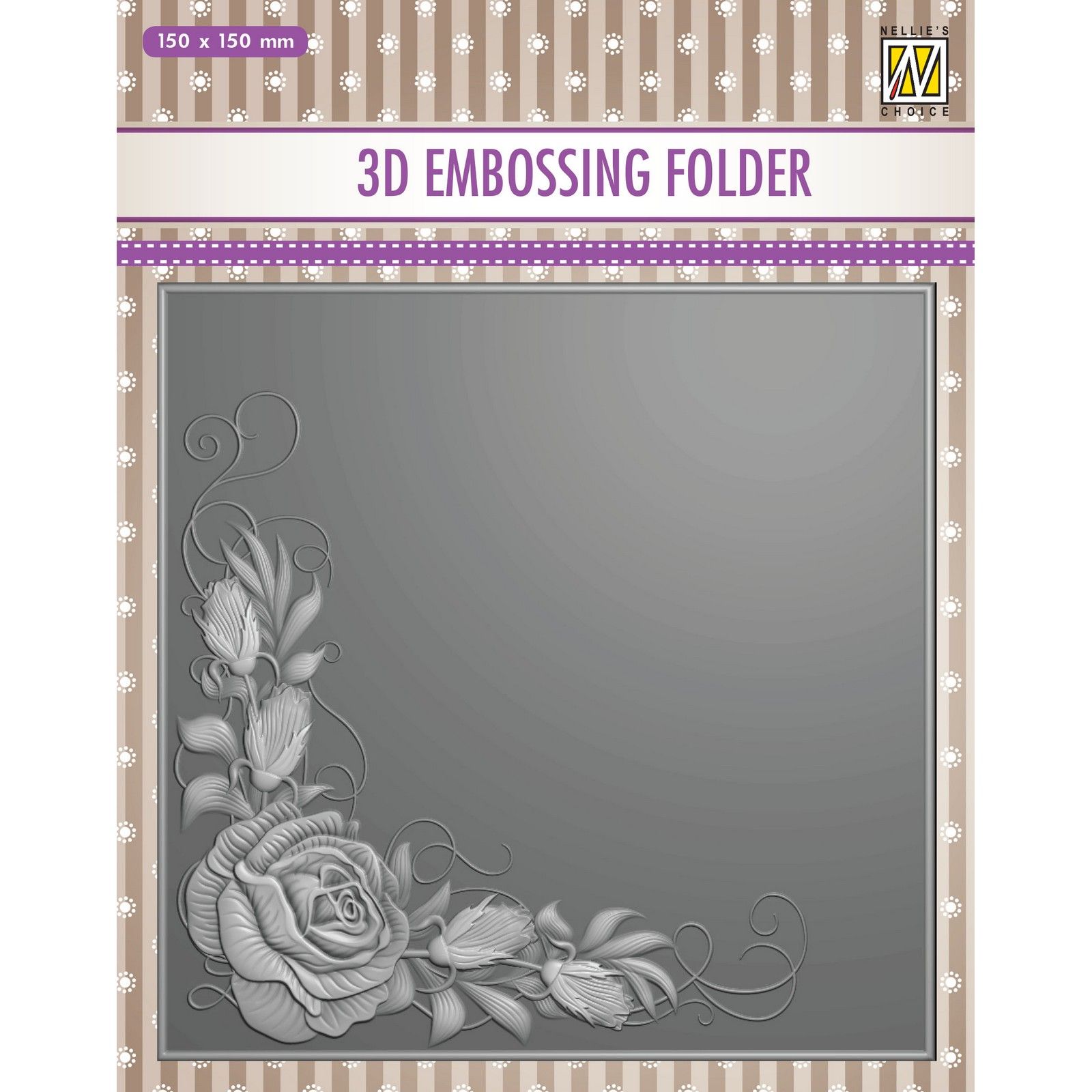 Nellie's Choice • 3D Classeur de Gaufrage Rose Corner