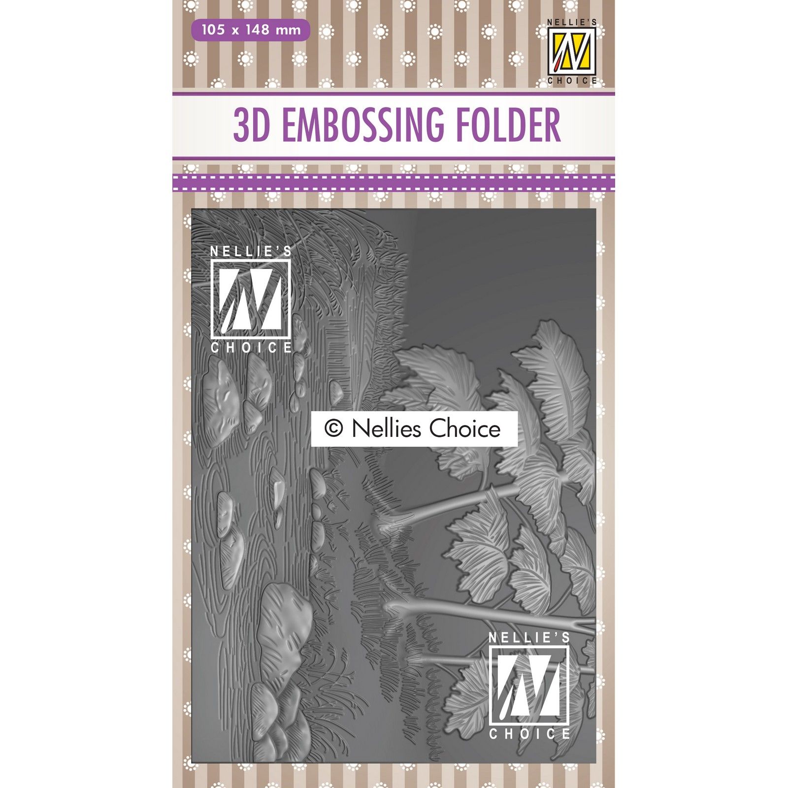 Nellie's Choice • 3D Embossing Folder Landscape Waterfall 4.1x5.8"