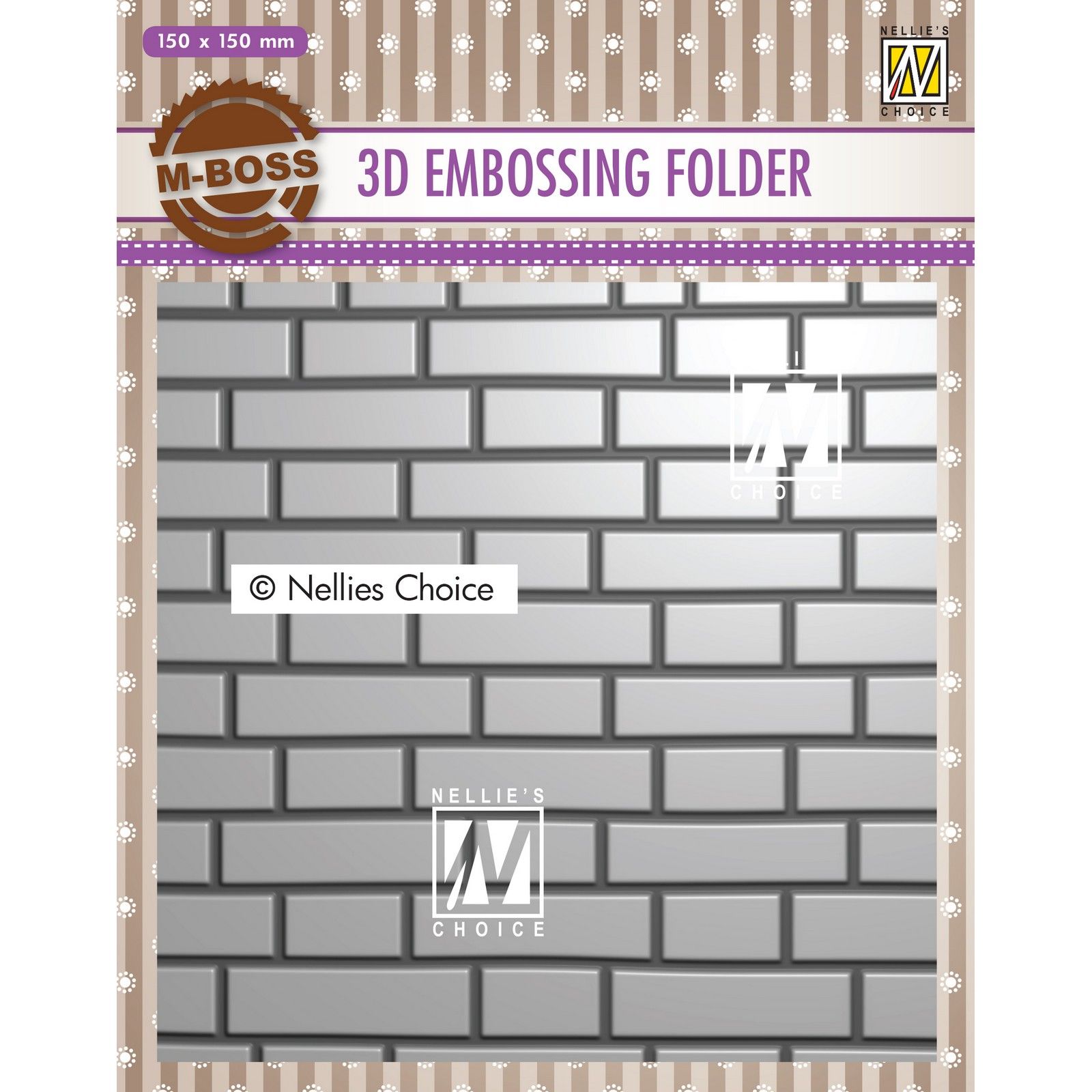 Nellie's Choice • 3D Cartella per Goffratura Backgrounds Brick-Wall