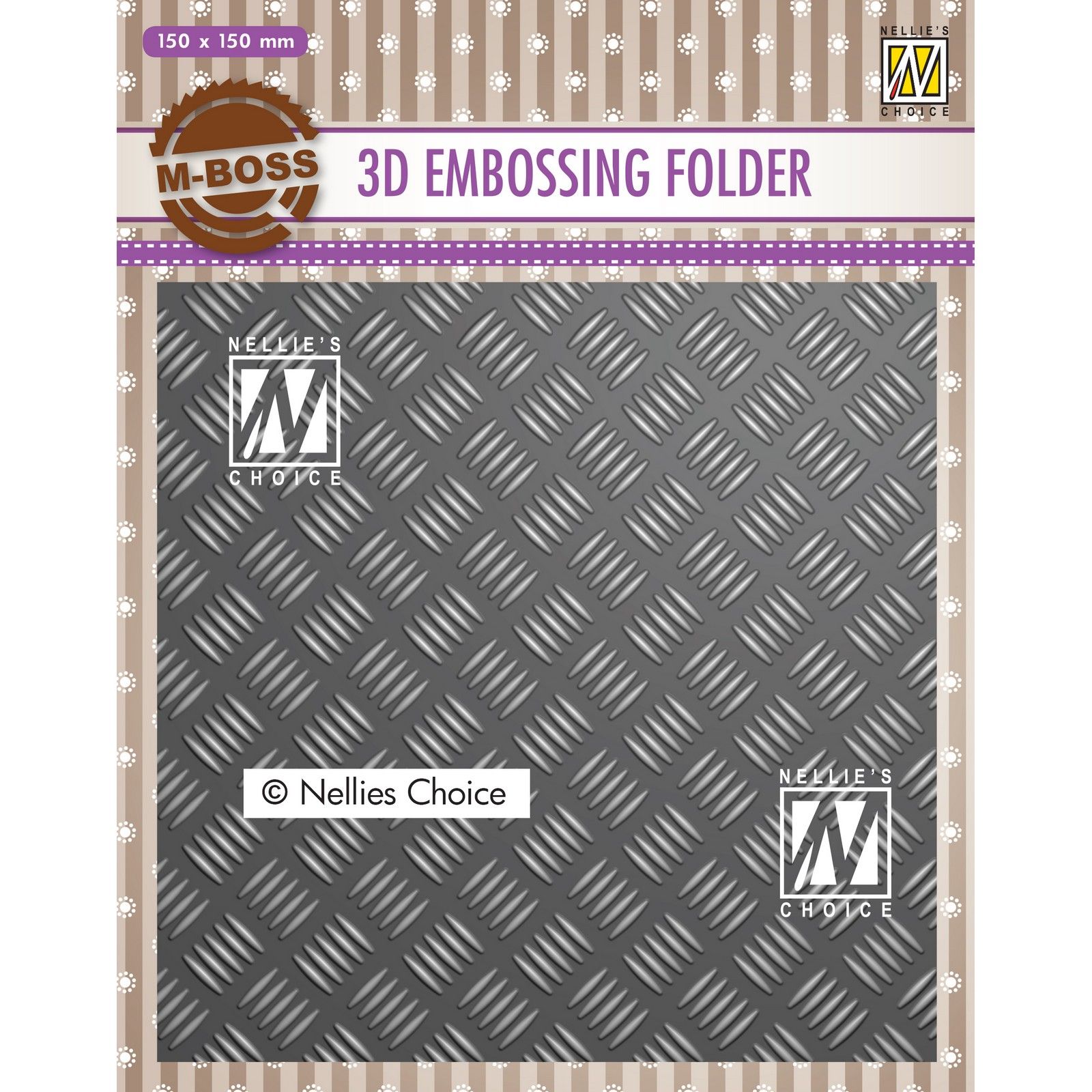 Nellie's Choice • 3D Embossing Folder Background Wood Pattern 5.9x5.9"