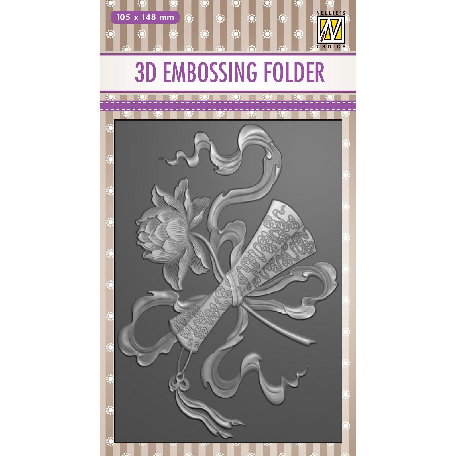 Nellie's Choice • 3D Embossing Folder Exotische bloemen 10,5x14,8cm