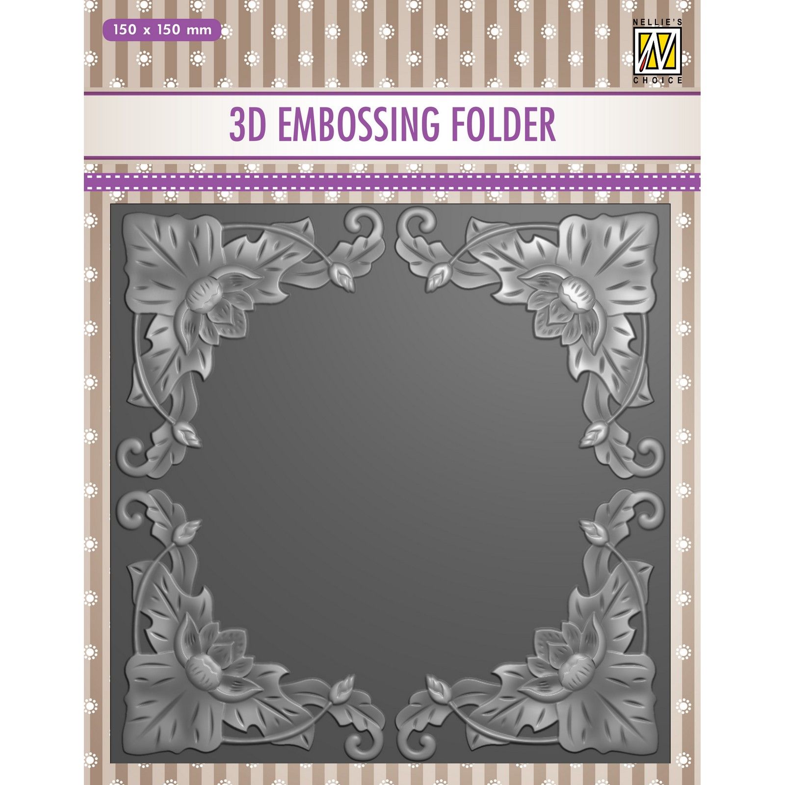 Nellie's Choice • 3D Cartella per Goffratura Exotic Flower-Frame