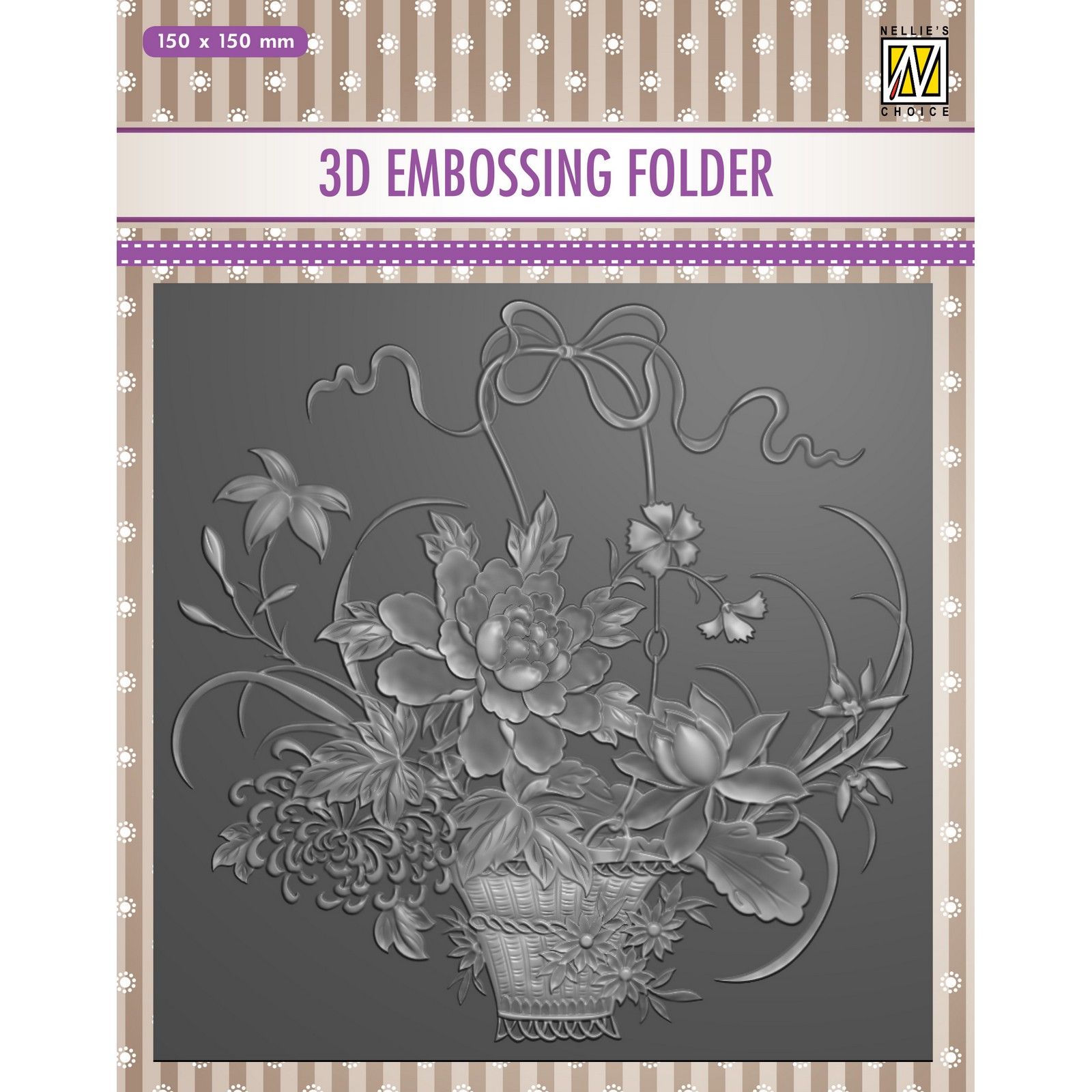 Nellie's Choice • Cartella per Embossing Figura Bouquet di Fiori 15x15cm