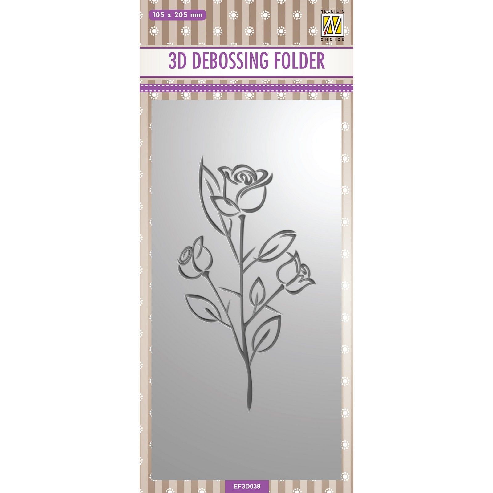 Nellie's Choice • 3D Classeur de Gaufrage 3D-Debossing Folders C6 Rose