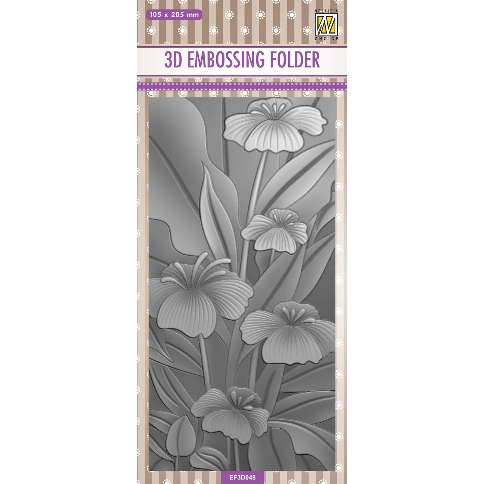 Nellie's Choice • 3D Embossing Folder Flowers Lilies