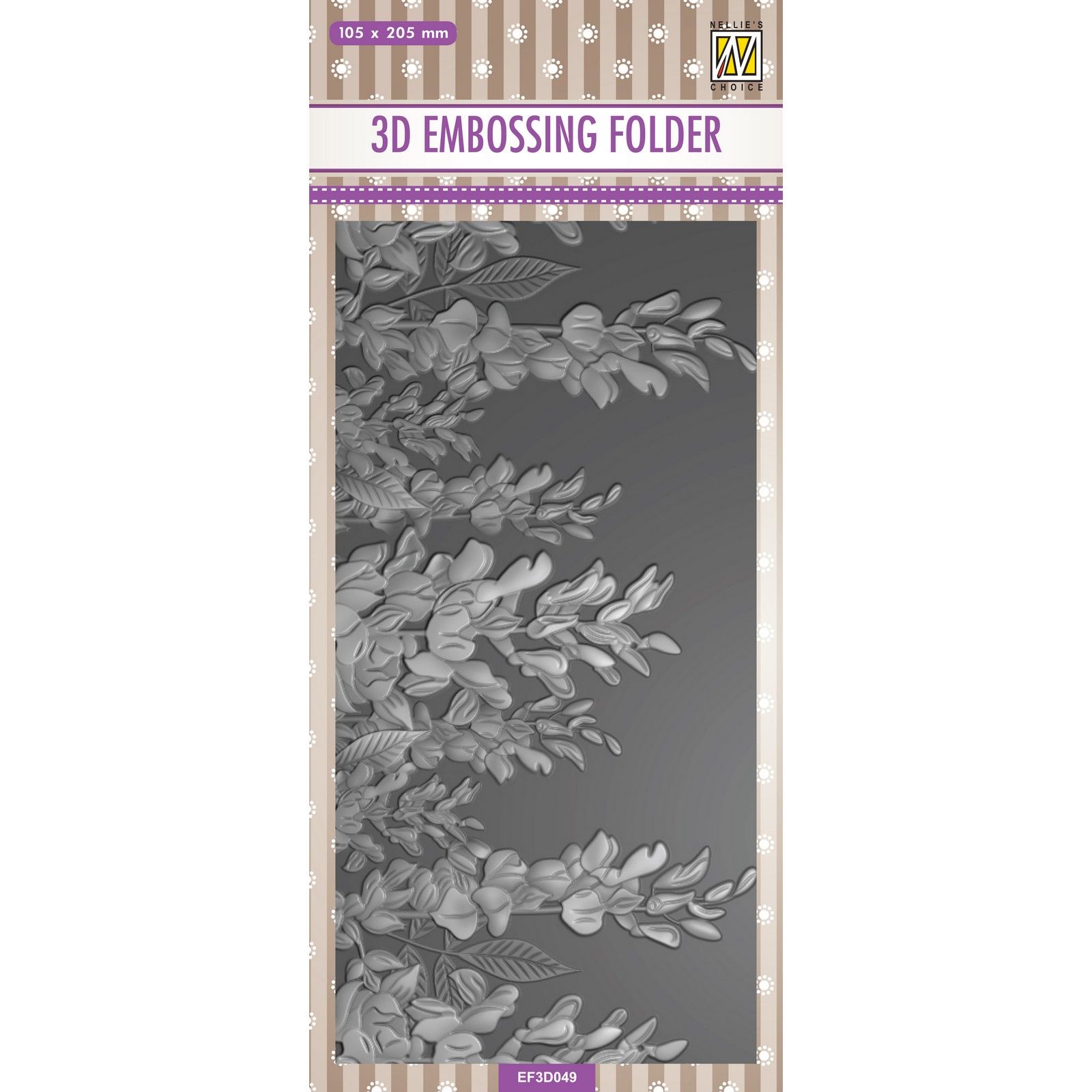 Nellie's Choice • 3D Embossing Folder Flowers Lupins