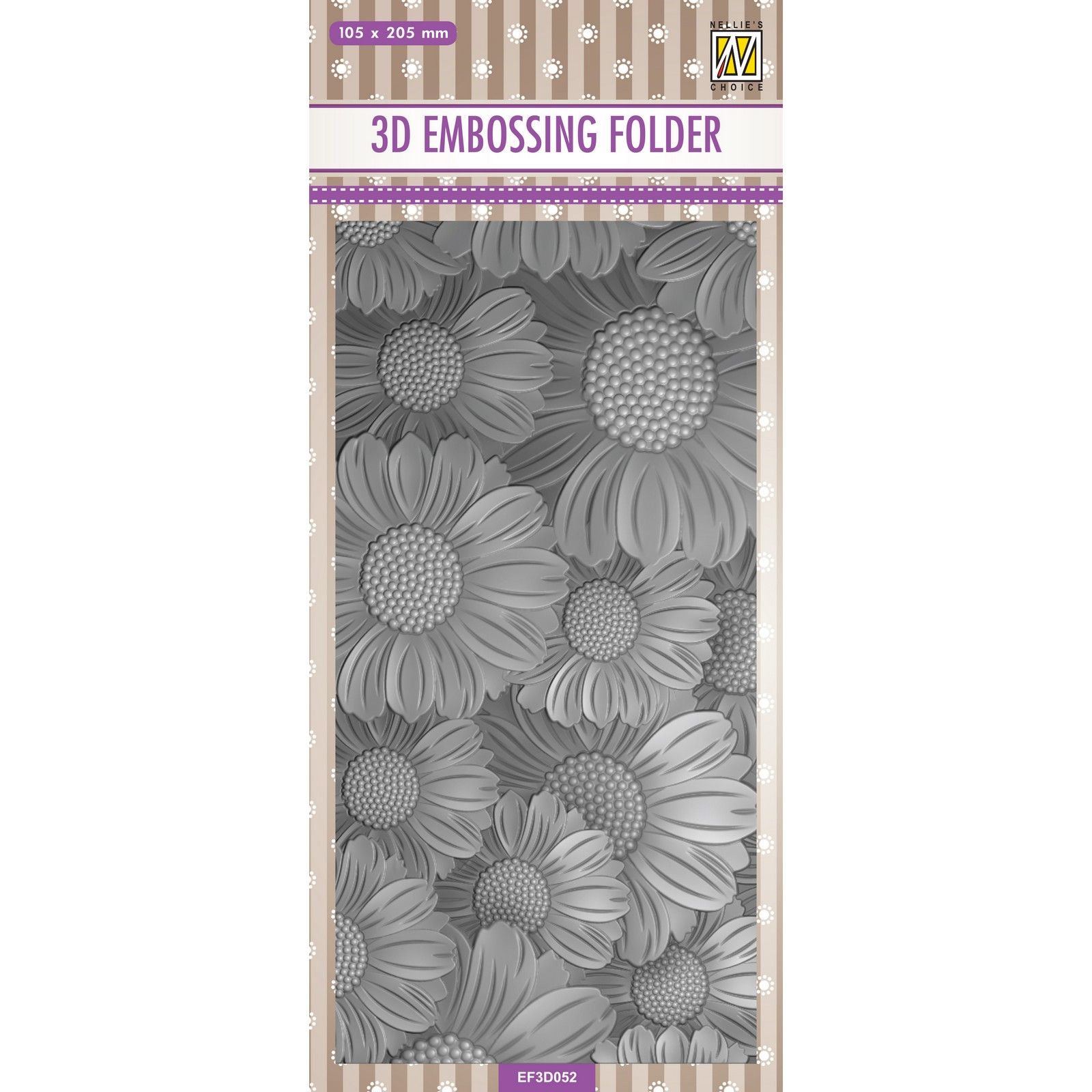 Nellie's Choice • 3D Embossing Folder Flowers Marygolds
