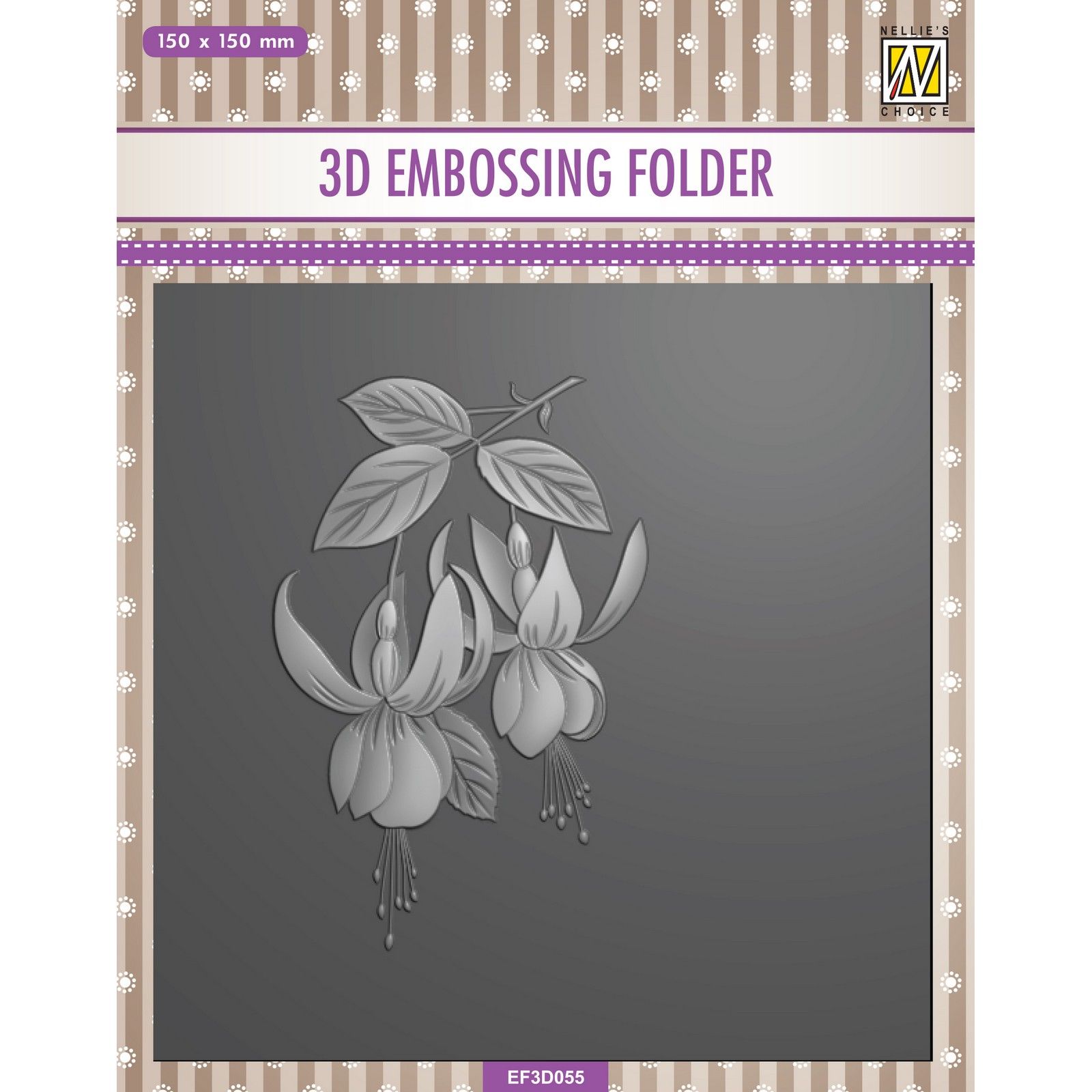 Nellie's Choice • 3D Embossing Folder Fuchsia 5.9x5.9"