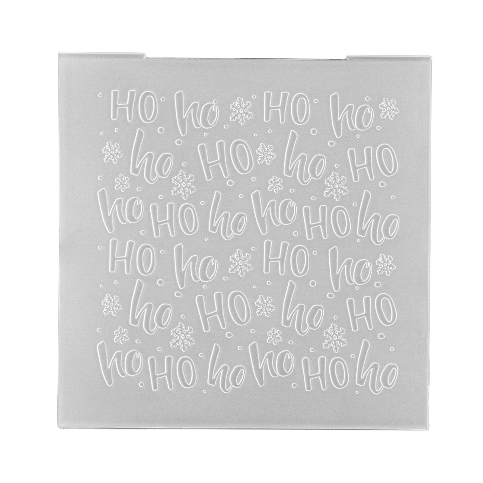 Nellie's Choice • Cartella per Embossing Sfondo Testo Ho Ho 15x15cm